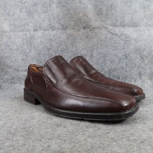 Steve Madden Shoes Men 8 Loafer Leather Brown Classic Dress Monda Slip On Formal